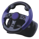 Volante de corrida para Playstation 2 com pedais e tecnologia Dual Shock