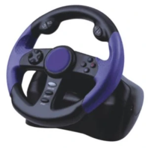 Volante de corrida para Playstation 2 com pedais e tecnologia Dual Shock