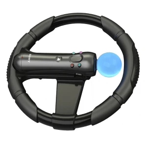 Volante para PlayStation Move PS3 com design realista e pega antiderrapante