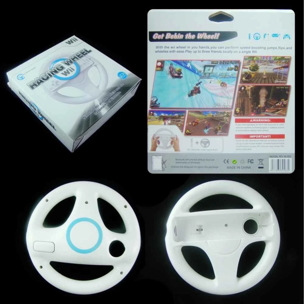 Volante para Wiimote Wii Wheel - Controlo preciso para jogos de condução Wii