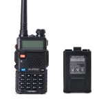 Walkie Talkie Baofeng UV-5R 8W com auricular e rádio Dual Band VHF/UHF